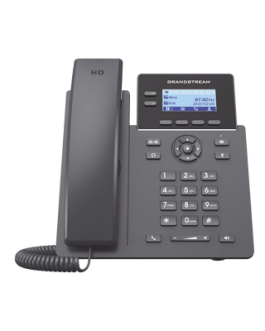 Teléfono IP Grado Operador, 2 líneas SIP con 4 cuentas, PoE, codec Opus, IPV4/IPV6 con gestión en la nube GDMS