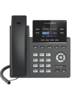 Teléfono IP Wi-Fi, Grado Operador, 4 líneas SIP con 2 cuentas, pantalla a color 2.4", codec Opus, IPV4/IPV6 con gestión en la nube GDMS