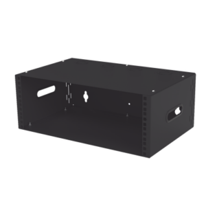 Gabinete para Montaje en Pared liviano, 4 Unidades de rack, Profundidad máxima de trabajo 250 mm, Se envía el Gabinete Armado.